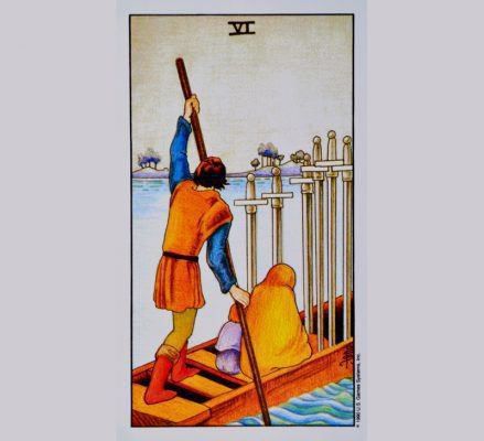 6 мечів таро значення у відносинах, поєднання з іншими картами