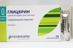 Гліцеринові свічки для лікування запору