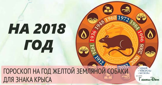 Гороскоп для Щура на 2018 рік